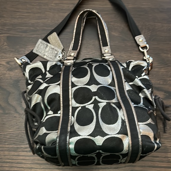 Coach poppy 2 way sparkle purse - Picture 8 of 16